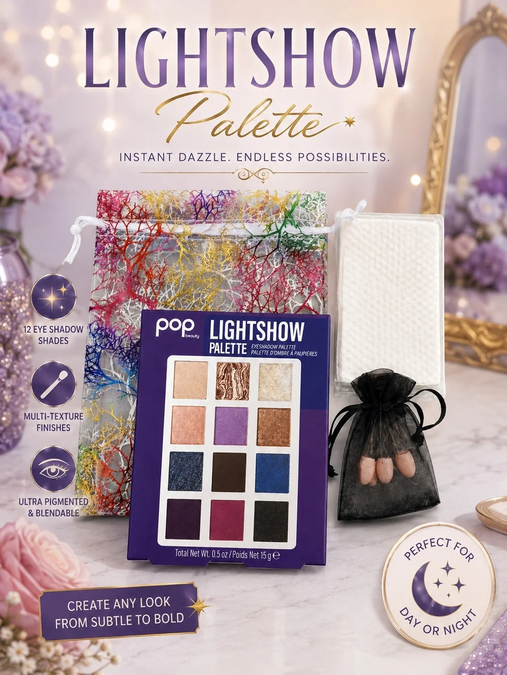 pop Beauty Lightshow Palette Eyeshadow - Slay